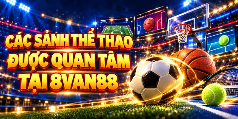 CÁC SẢNH THỂ THAO ĐƯỢC QUAN TÂM TẠI 8VAN88
